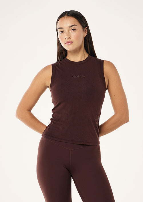 LENOX TANK IN MAHOGANY BY P.E NATION