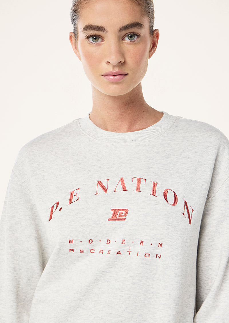 LIBERATION SWEAT IN LIGHT GREY MARLE