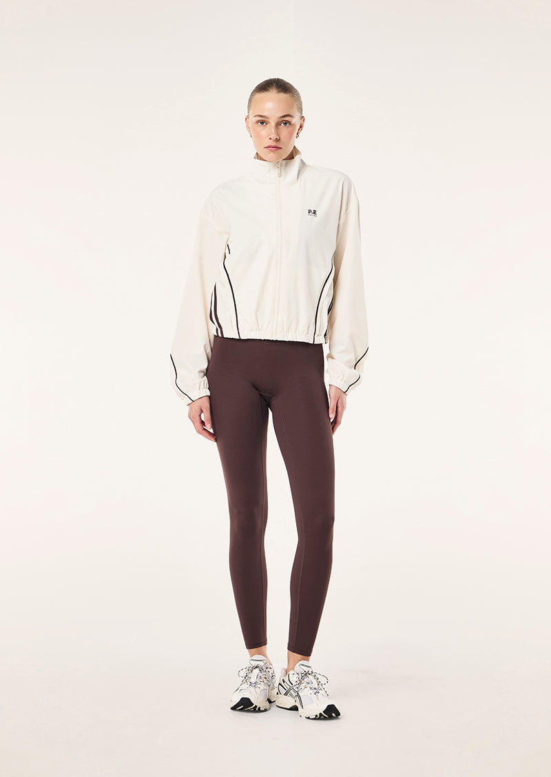 LINEAR JACKET IN WHISPER WHITE BY P.E NATION, WOMEN'S RUNNING JACKETS