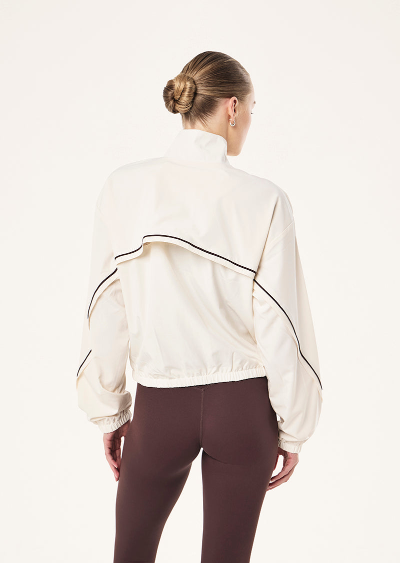 LINEAR JACKET IN WHISPER WHITE BY P.E NATION, WOMEN'S RUNNING JACKETS