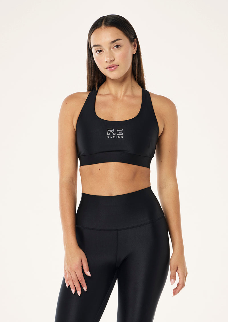 LONG RANGE SPORTS BRA IN BLACK