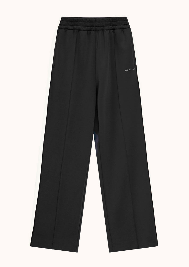 Man Down Trackpant | Black & Whisper White| P.E Nation