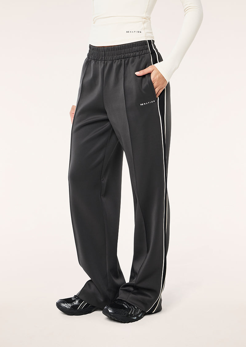 MAN DOWN TRACKPANT IN CAVIAR BY P.E NATION, WOMEN'S ATHLEISURE TRACKPANTS