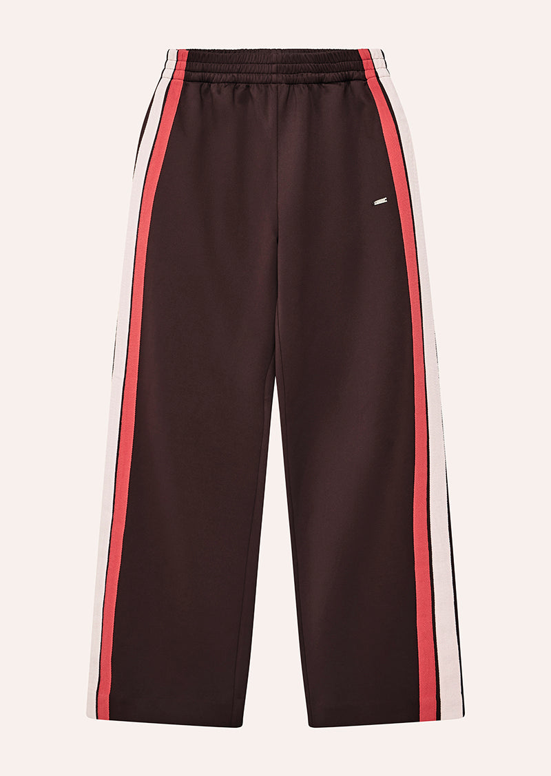 MAN DOWN TRACKPANT IN DARK PLUM BY P.E NATION, WOMEN'S ATHLEISURE TRACKPANTS