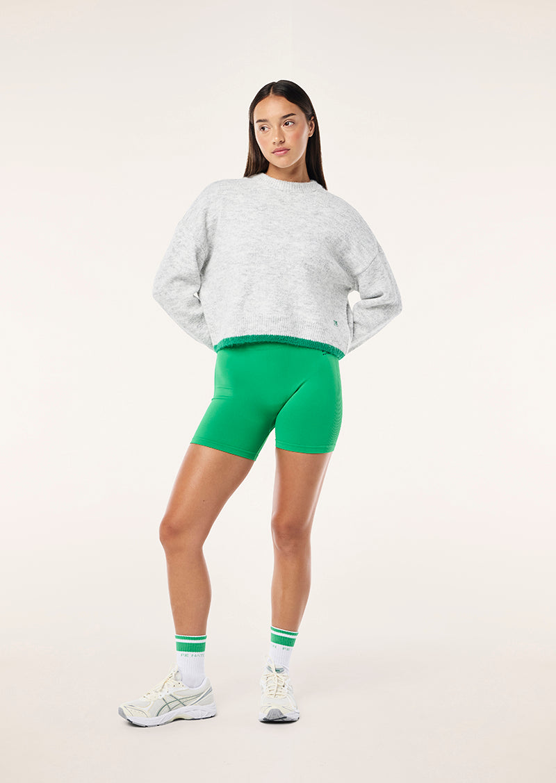 MARQUEE KNIT IN GREY MARLE