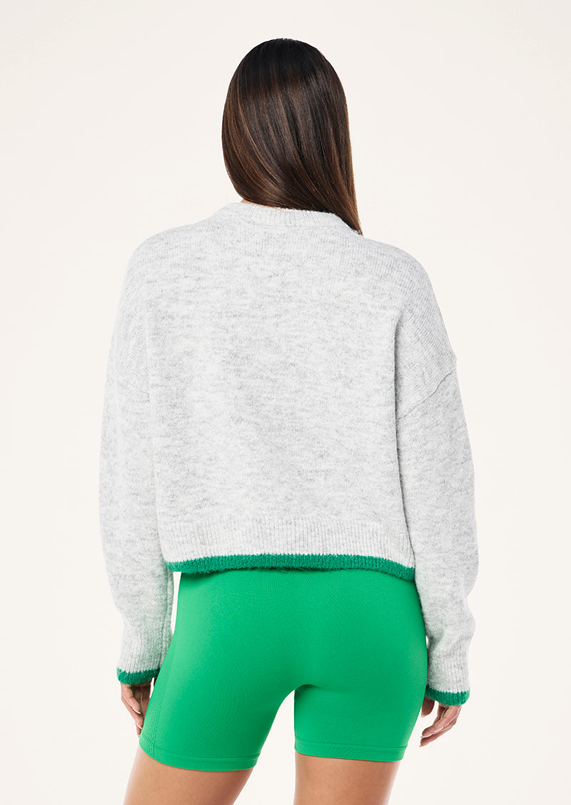 MARQUEE KNIT IN GREY MARLE