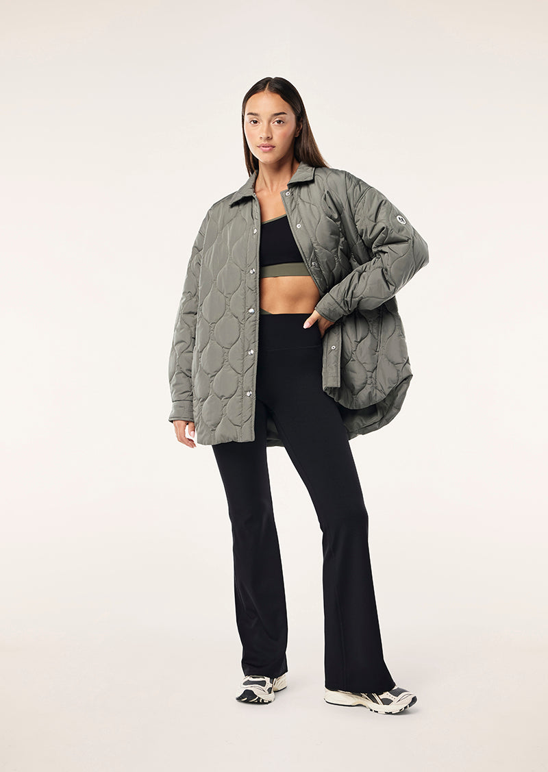 MOMENT JACKET IN DUSTY OLIVE