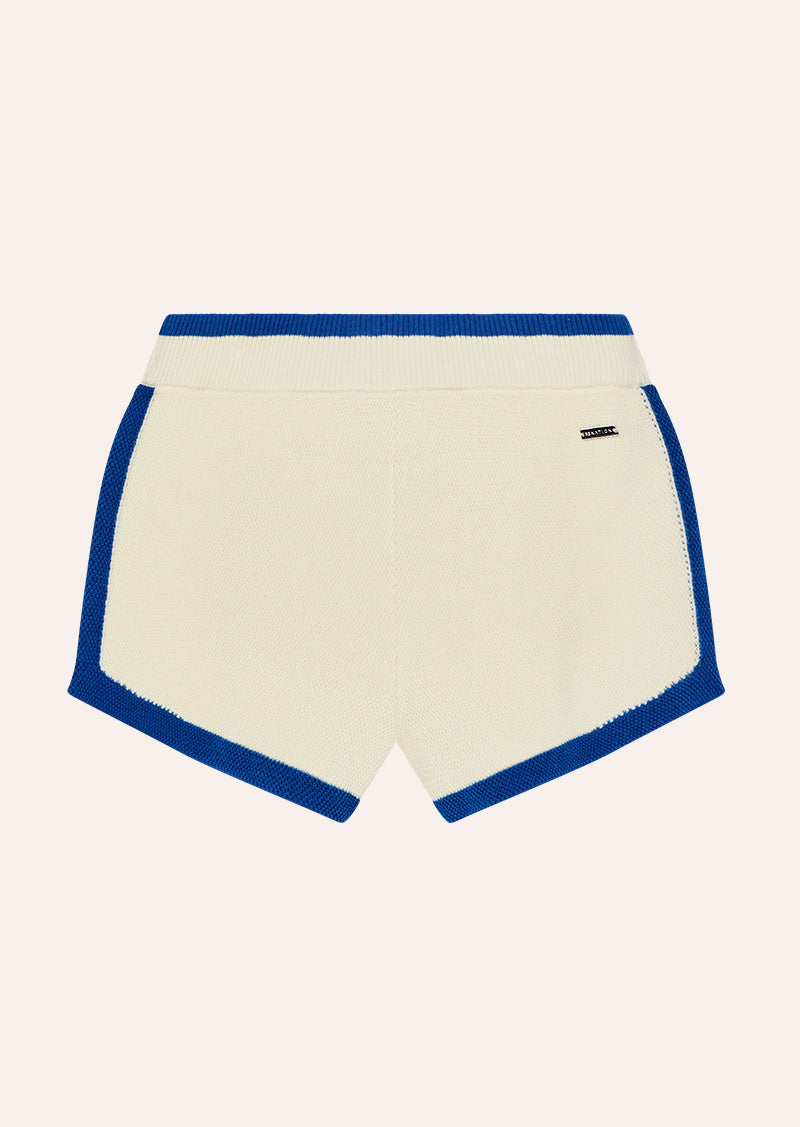 ODYSSEY KNIT SHORT IN WHISPER WHITE BY P.E NATION, WOMEN'S ATHLEISURE SHORTS