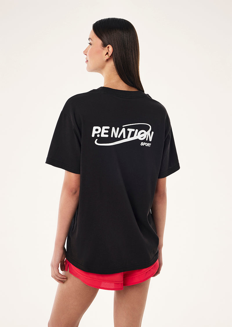 ORBIT RELAXED TEE IN BLACK