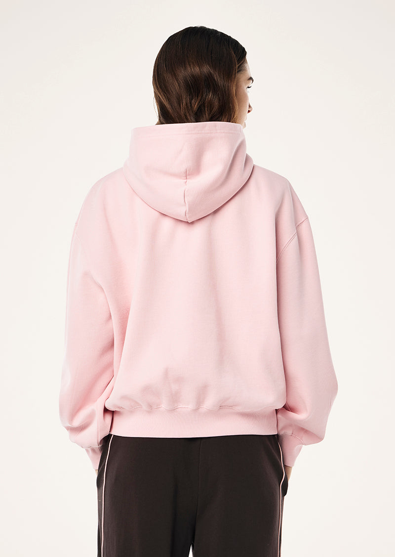 PEAK HOODIE IN CHALK PINK BY P.E NATION, WOMENS ATHLEISURE HOODIE LOUNGEWEAR PINK