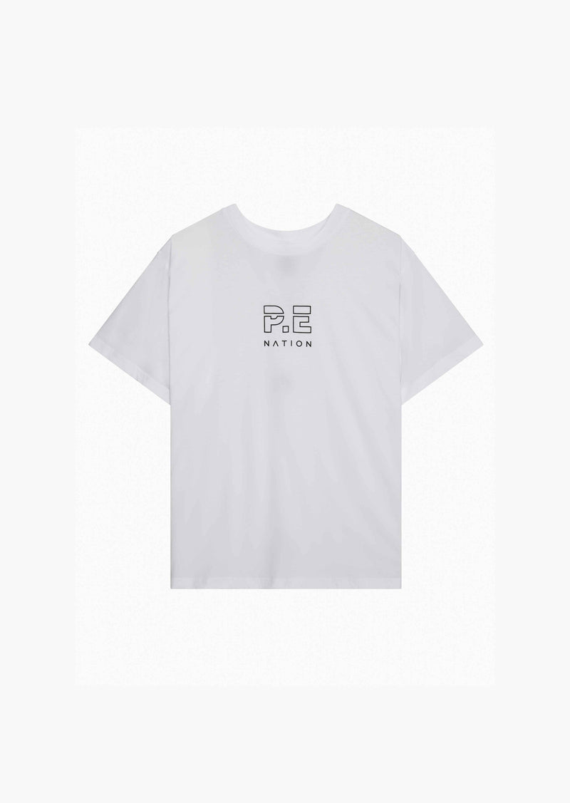 HEADS UP SS TEE IN OPTIC WHITE