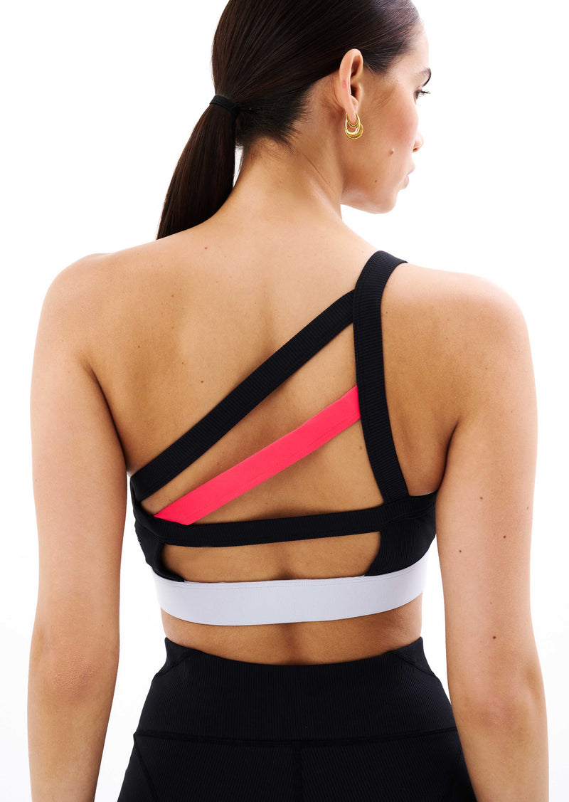 Fashion-Forward Asymmetrical Sports Bras : Blvck Off Shoulder Sport Bra