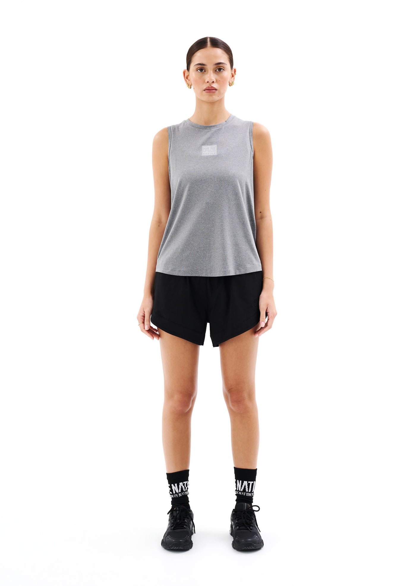 CROSSOVER MARLE AIR FORM TANK IN GREY MARLE