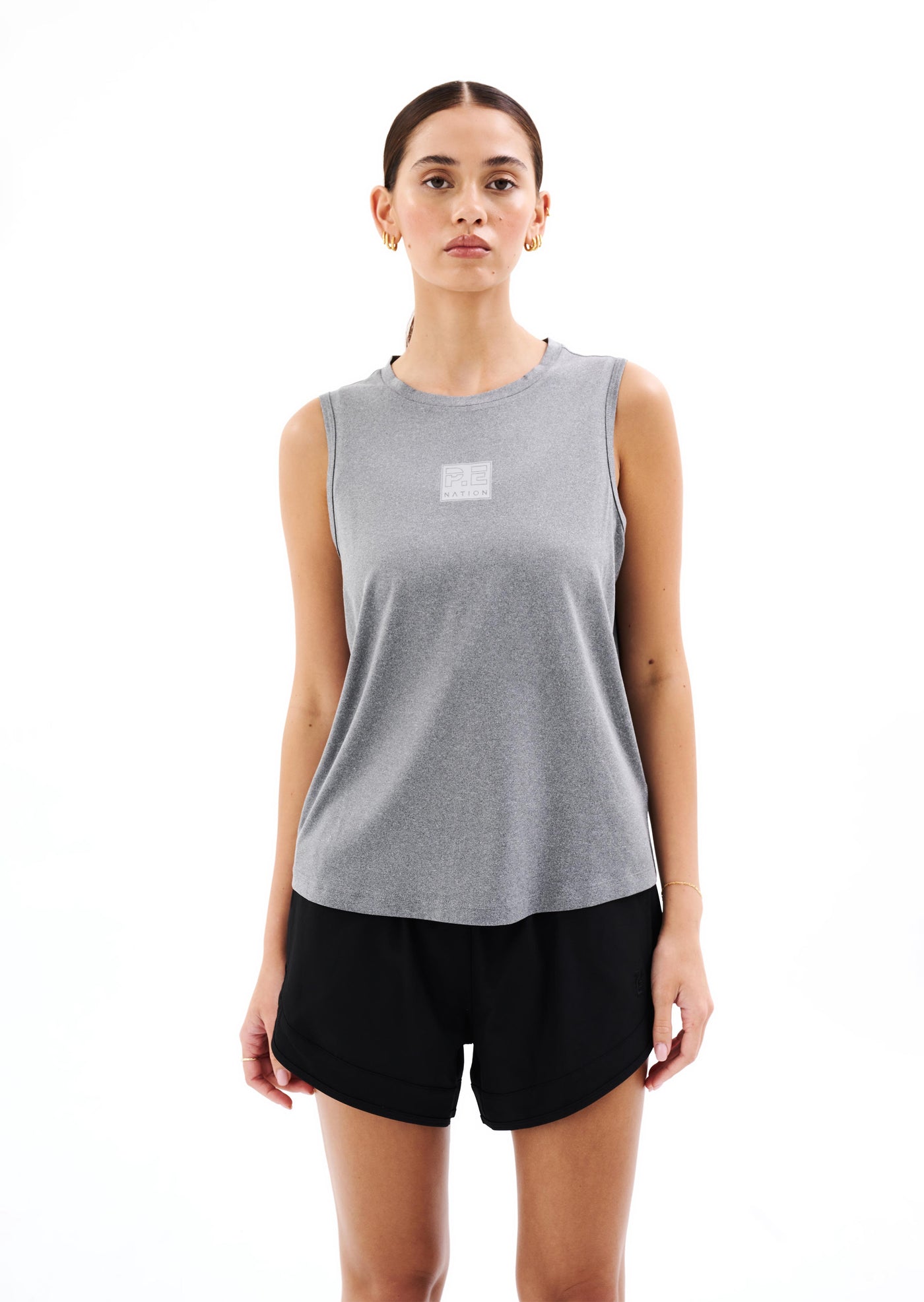 CROSSOVER MARLE AIR FORM TANK IN GREY MARLE