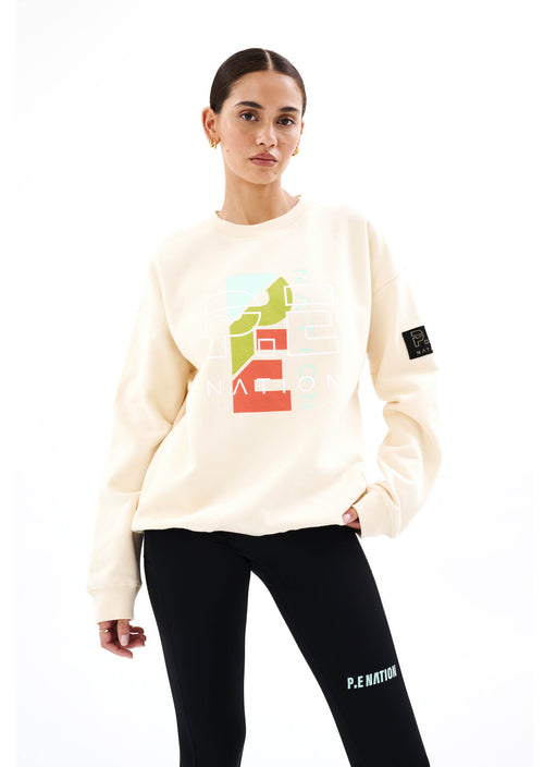 HERITAGE SWEAT IN PEARLED IVORY