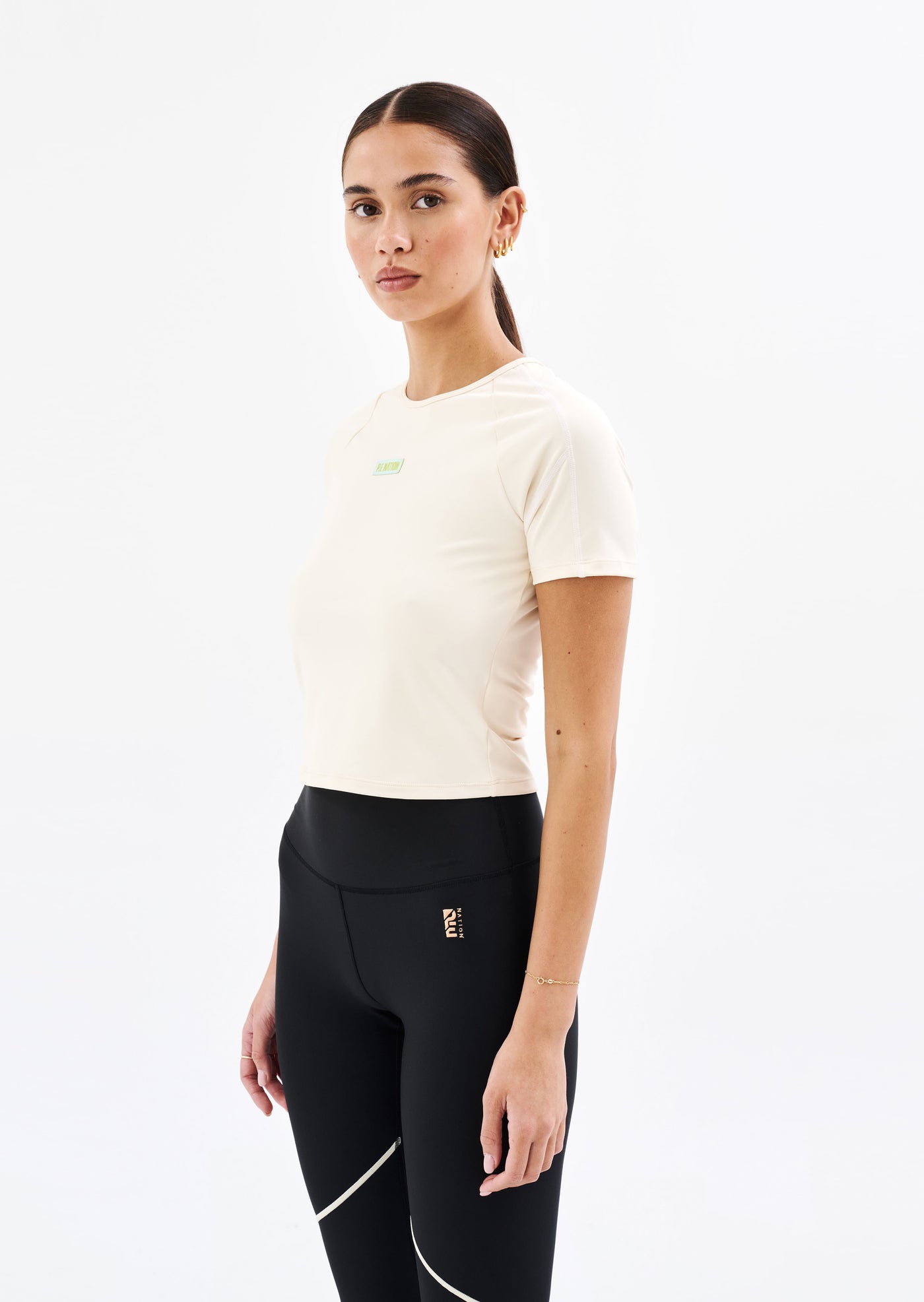 NEPTUNE TEE IN PEARLED IVORY