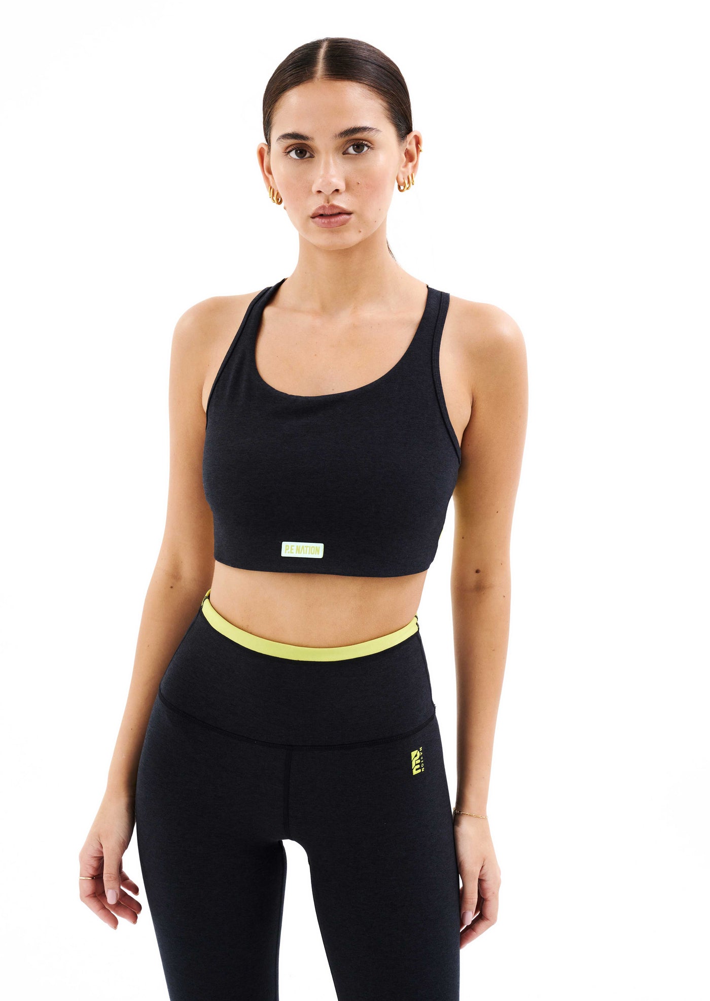 P.E Nation Reaction Sports Bra Charcoal Marl