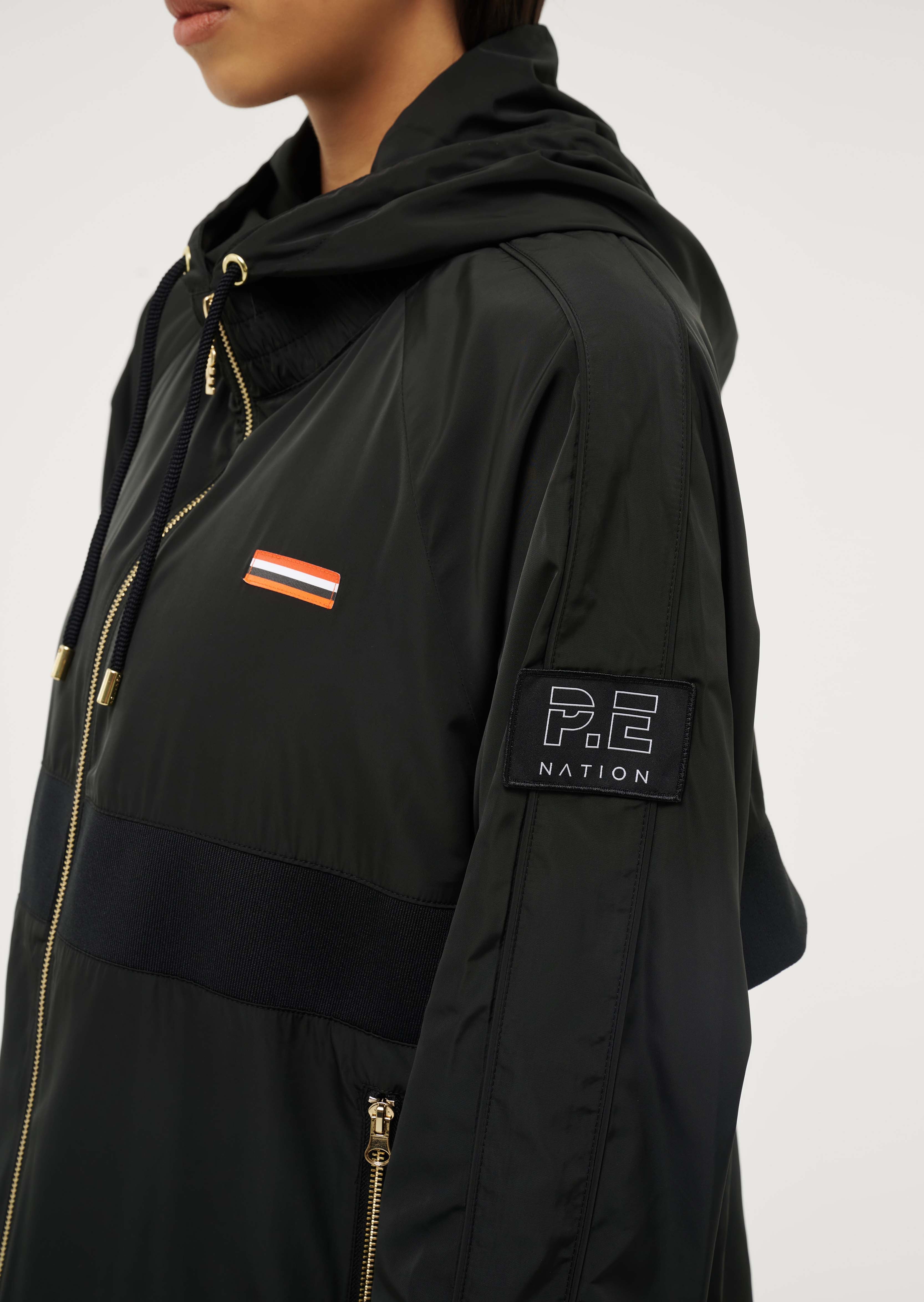 pe nation black spray jacket