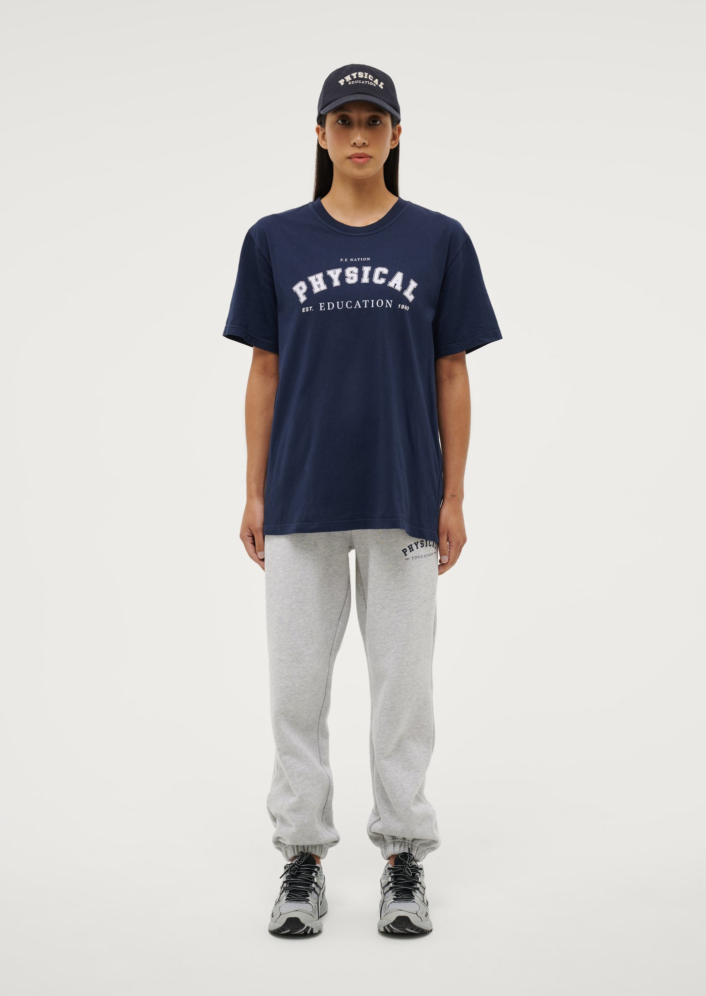 PHYSICAL TEE IN WASHED DARK NAVY