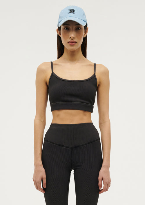 ACTUALISE SPORTS BRA IN WASHED BLACK