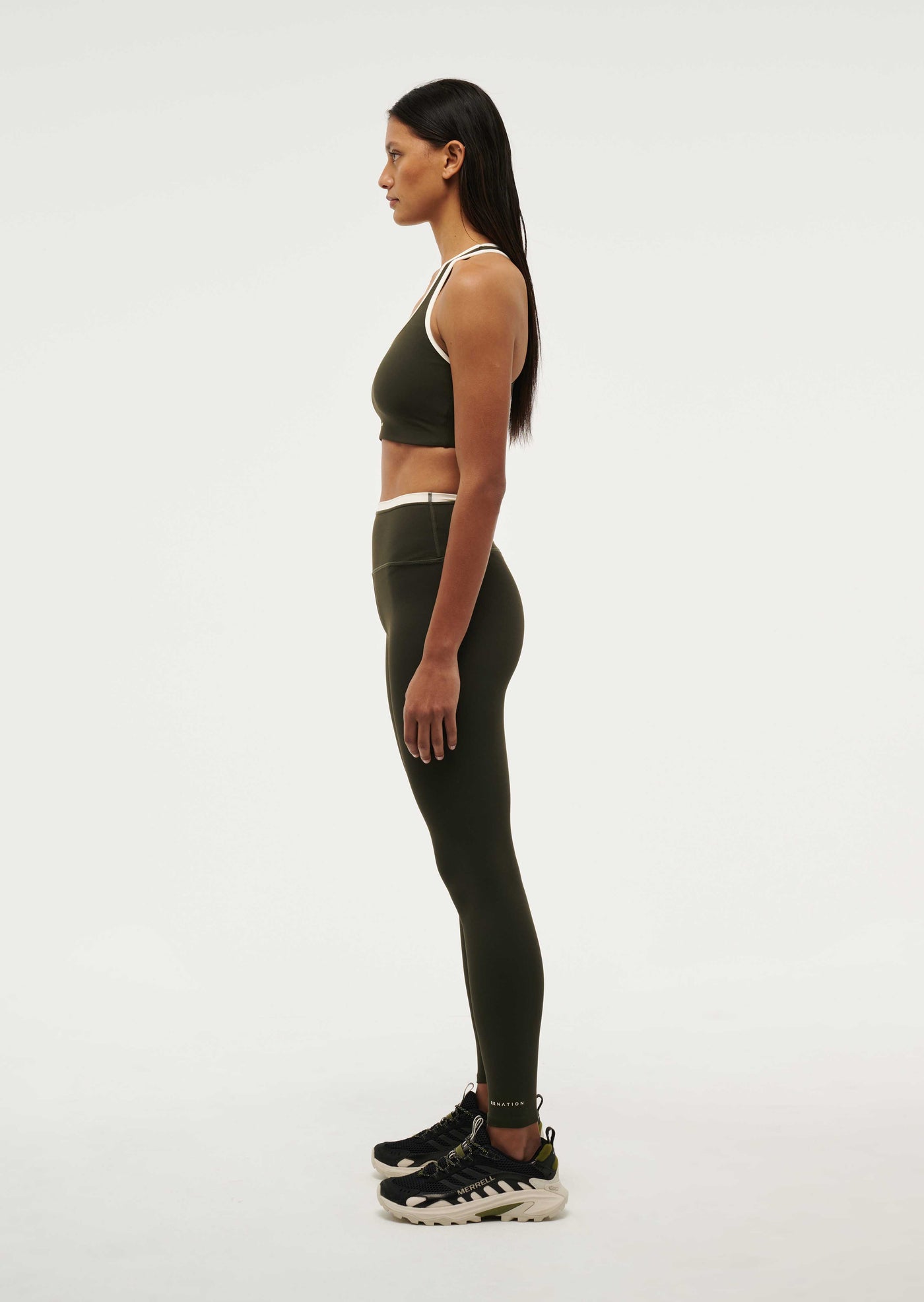 VITA FULL LENGTH LEGGING IN FOREST NIGHT / WHISPER WHITE
