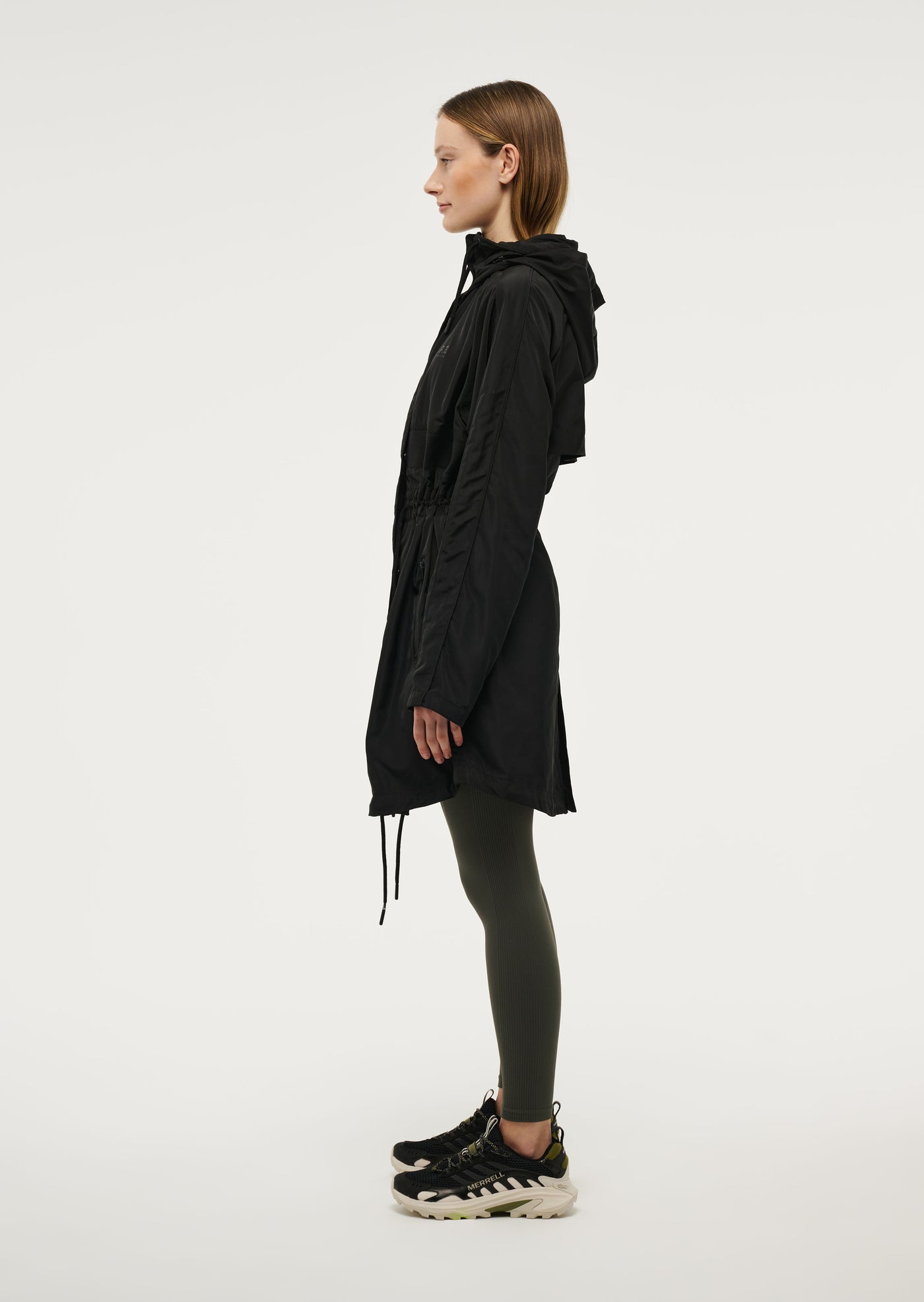 MID-LENGTH MAN DOWN JACKET IN BLACK