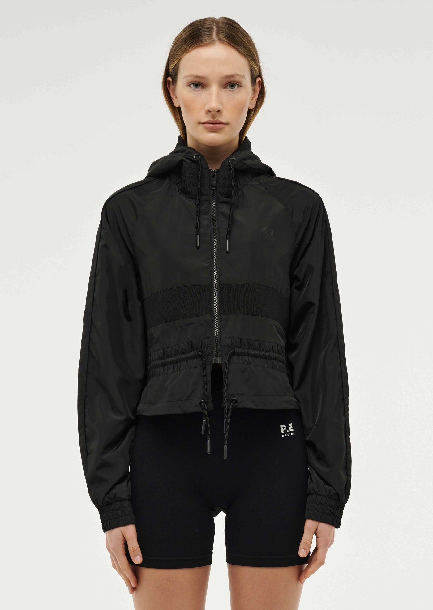 CROPPED MAN DOWN JACKET IN BLACK