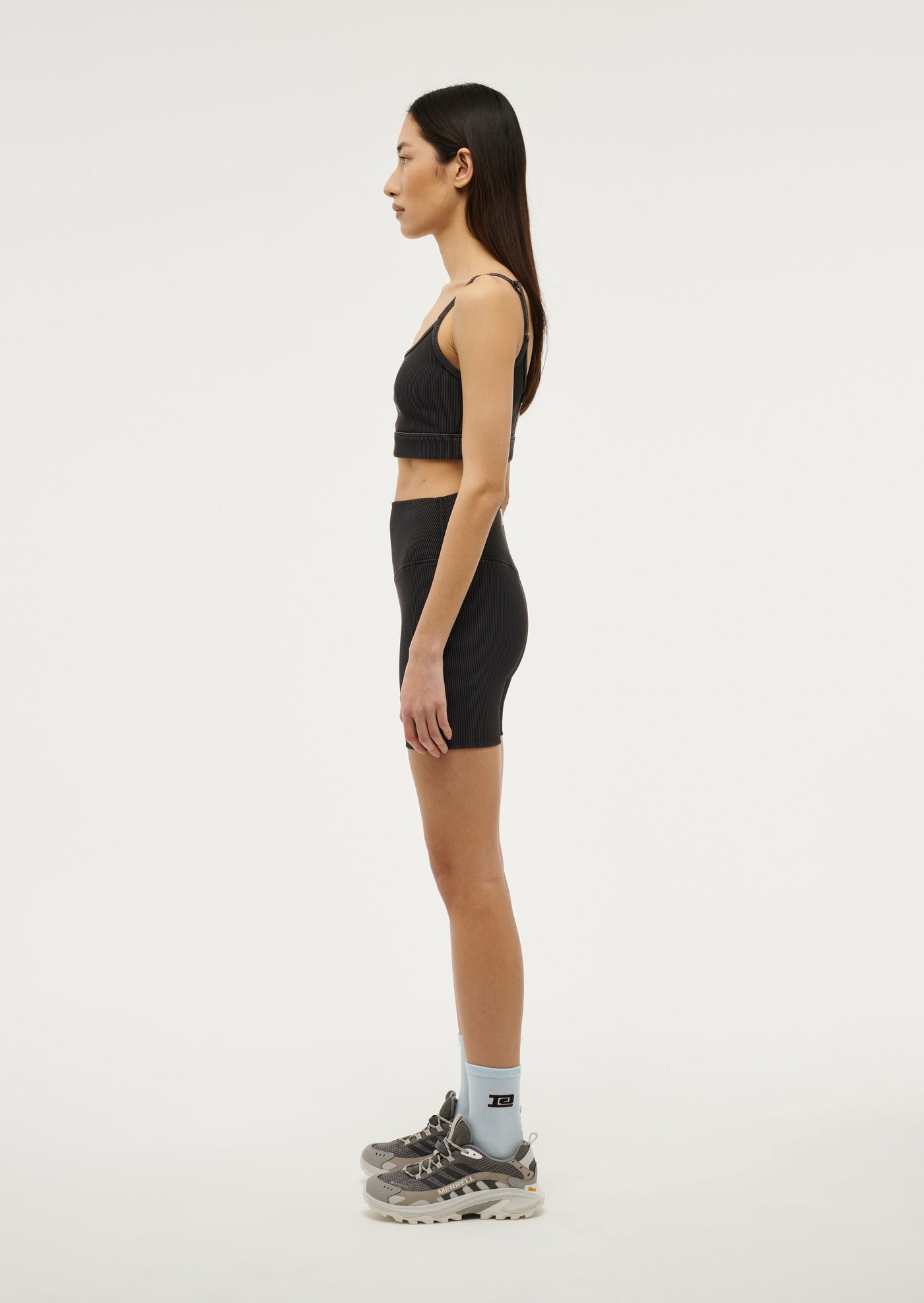 ACTUALISE 5" BIKE SHORT IN WASHED BLACK