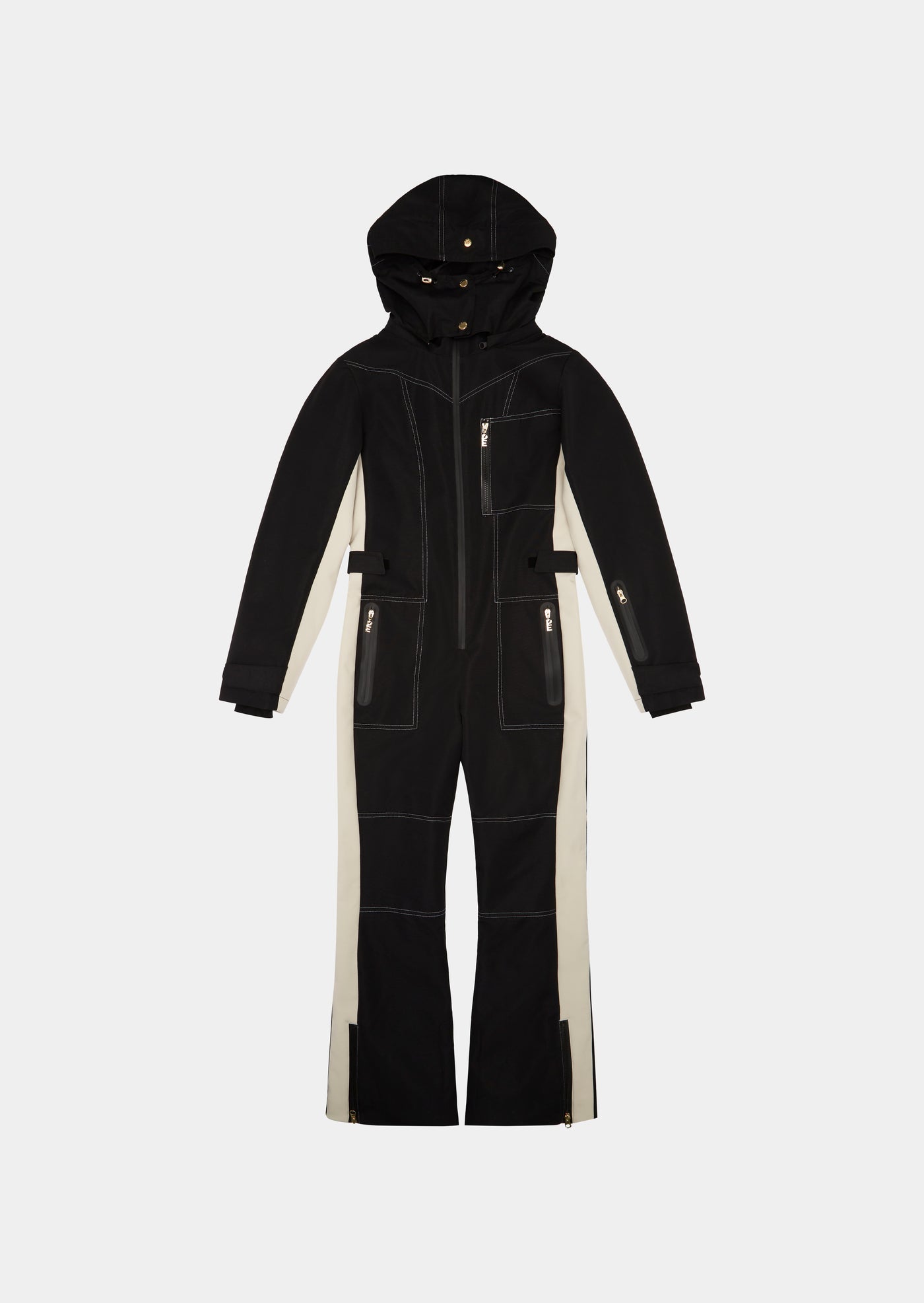 SUMMIT SNOW BOILER SUIT IN BLACK