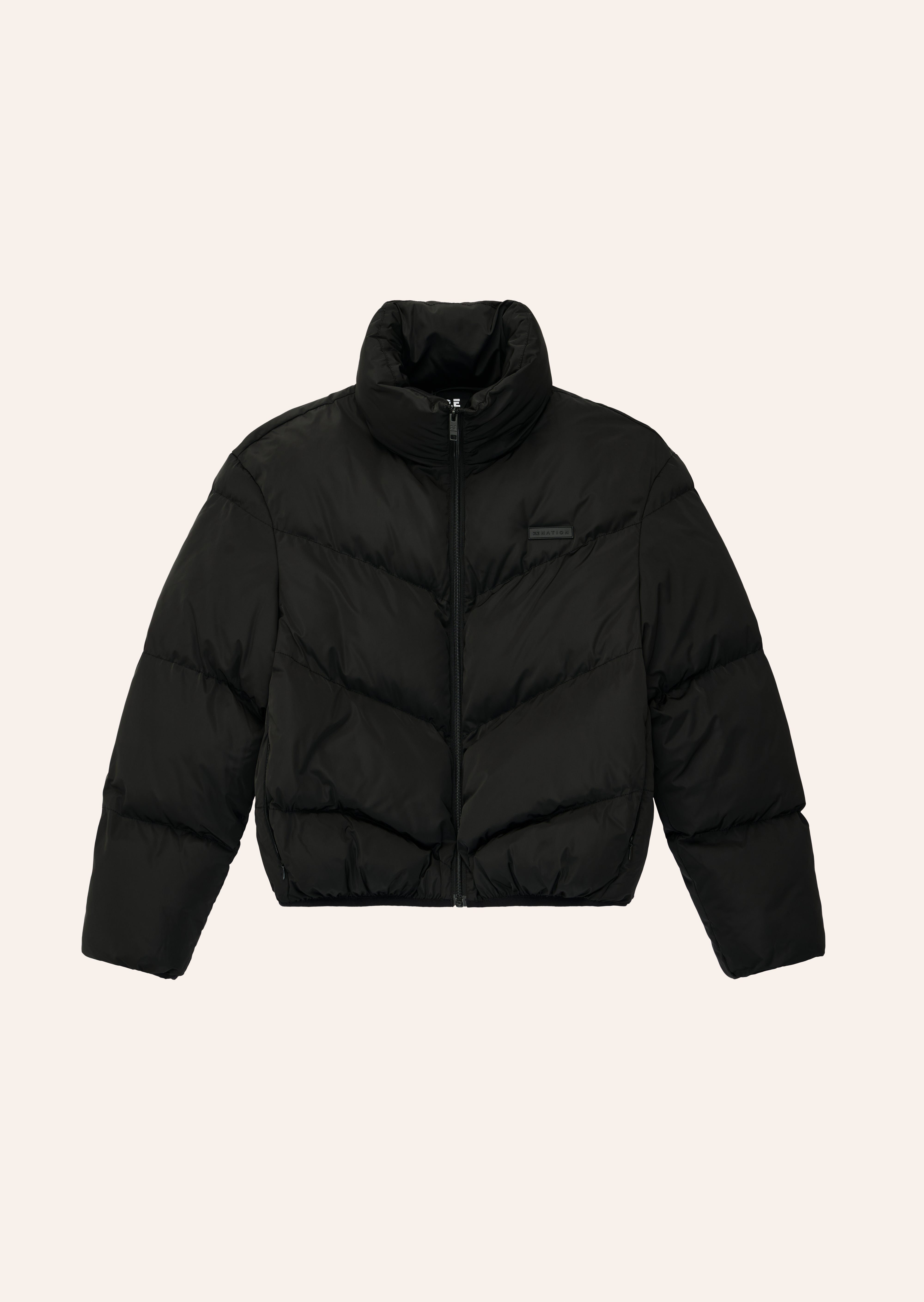 PIVOT PUFFER IN BLACK BY P.E NATION, WOMEN'S ATHLEISURE PUFFER JACKET
