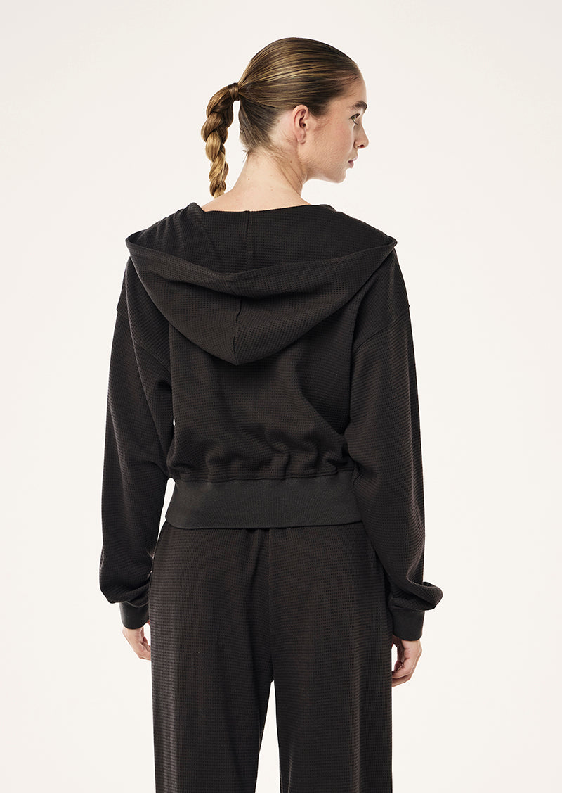 PRINTEMPS WAFFLE ZIP THROUGH IN LICORICE
