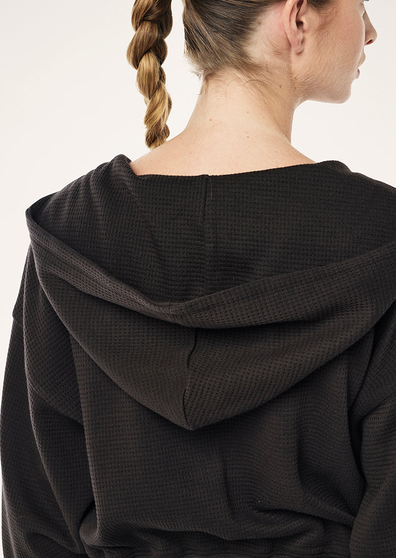 PRINTEMPS WAFFLE ZIP THROUGH IN LICORICE