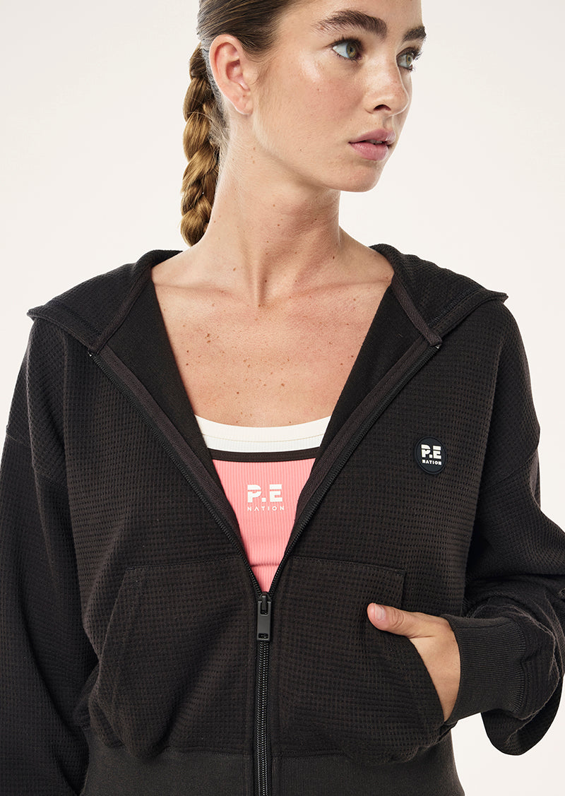 PRINTEMPS ZIP THROUGH IN LICORICE BY P.E NATION