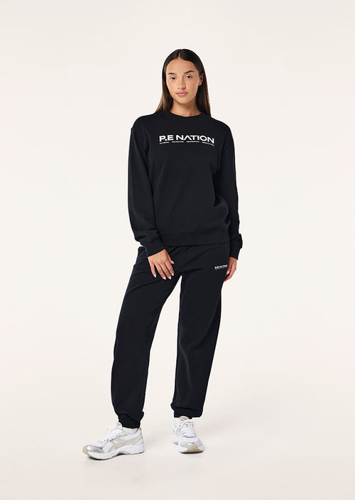 QUALIFY TRACKPANT IN BLACK