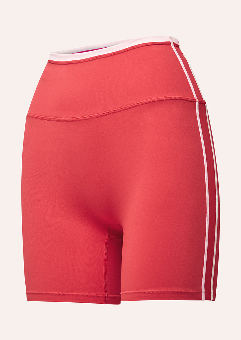 RADAR 5" BIKE SHORT IN STRAWBERRY & SOFT PINK
