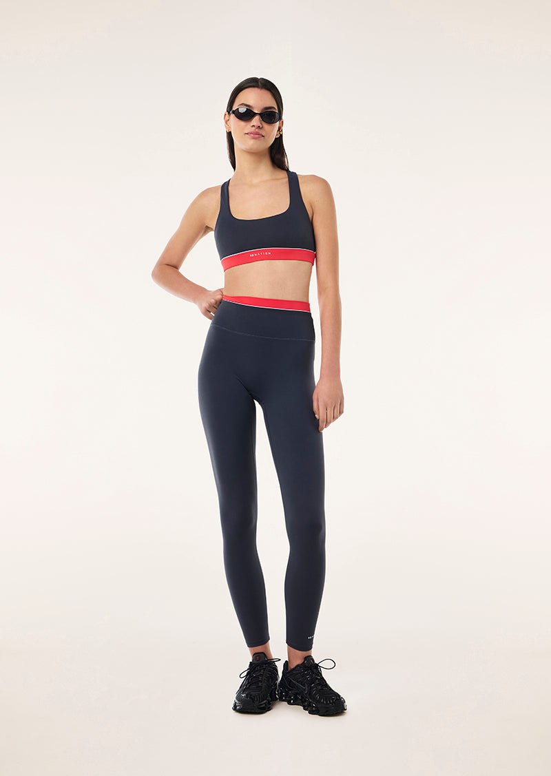 REFLECT SPORTS BRA IN MARINE BLUE