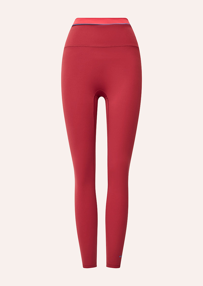 REFLECT FULL LENGTH LEGGING IN CHERRY & STRAWBERRY BY P.E NATION, WOMEN'S PILATES LEGGINGS