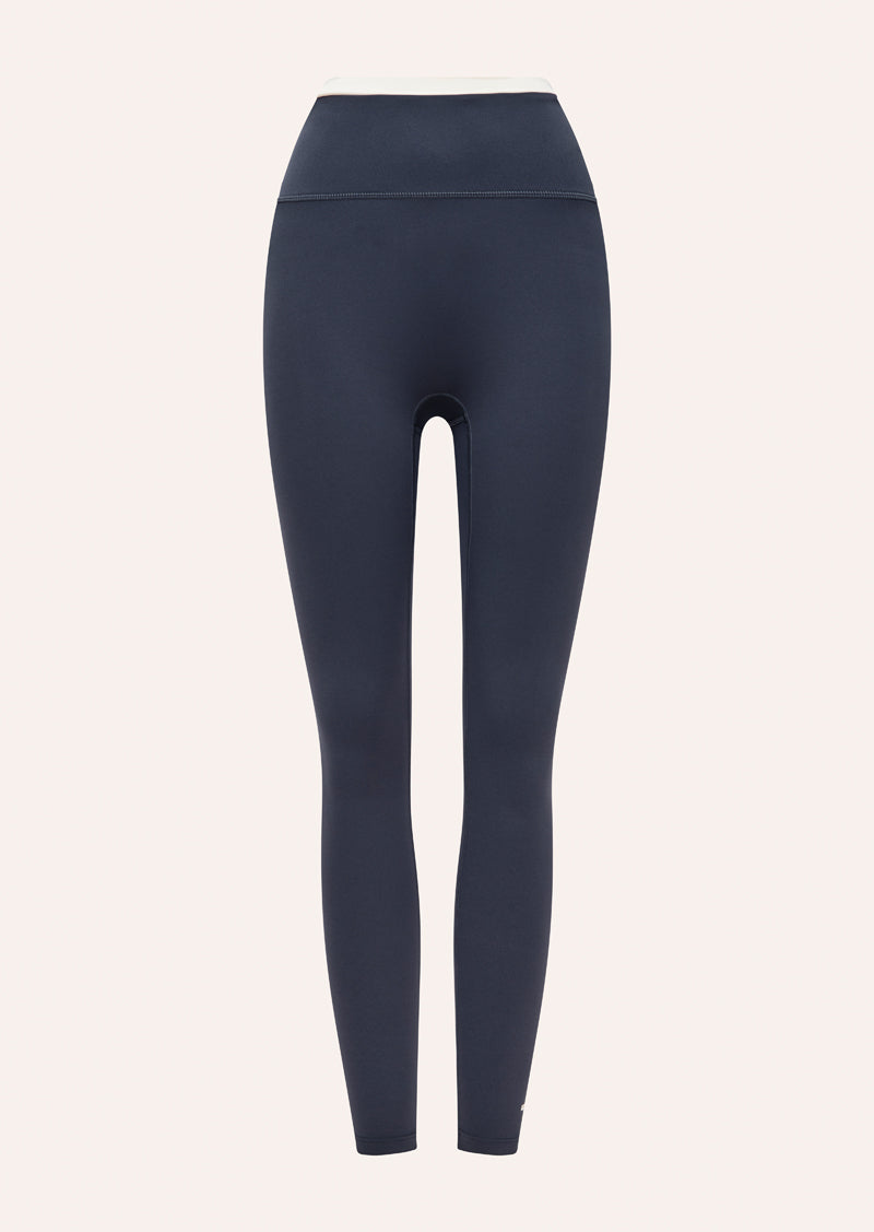 REFLECT FULL LENGTH LEGGING IN MARINE BLUE & BLACK BY P.E NATION, WOMEN'S FULL LENGTH LEGGING