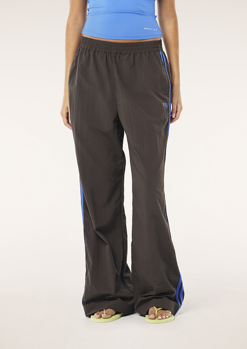 RELAY SPRAY TRACK PANT IN COFFEE BY P.E NATION WOMENS TRACK PANT