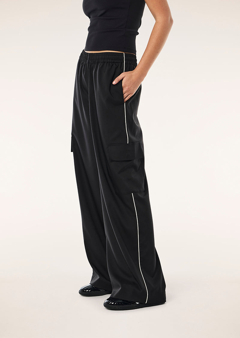RESIDENCY PANT IN BLACK BY P.E NATION, WOMENS ATHLEISURE STREETWEAR PANT BLACK