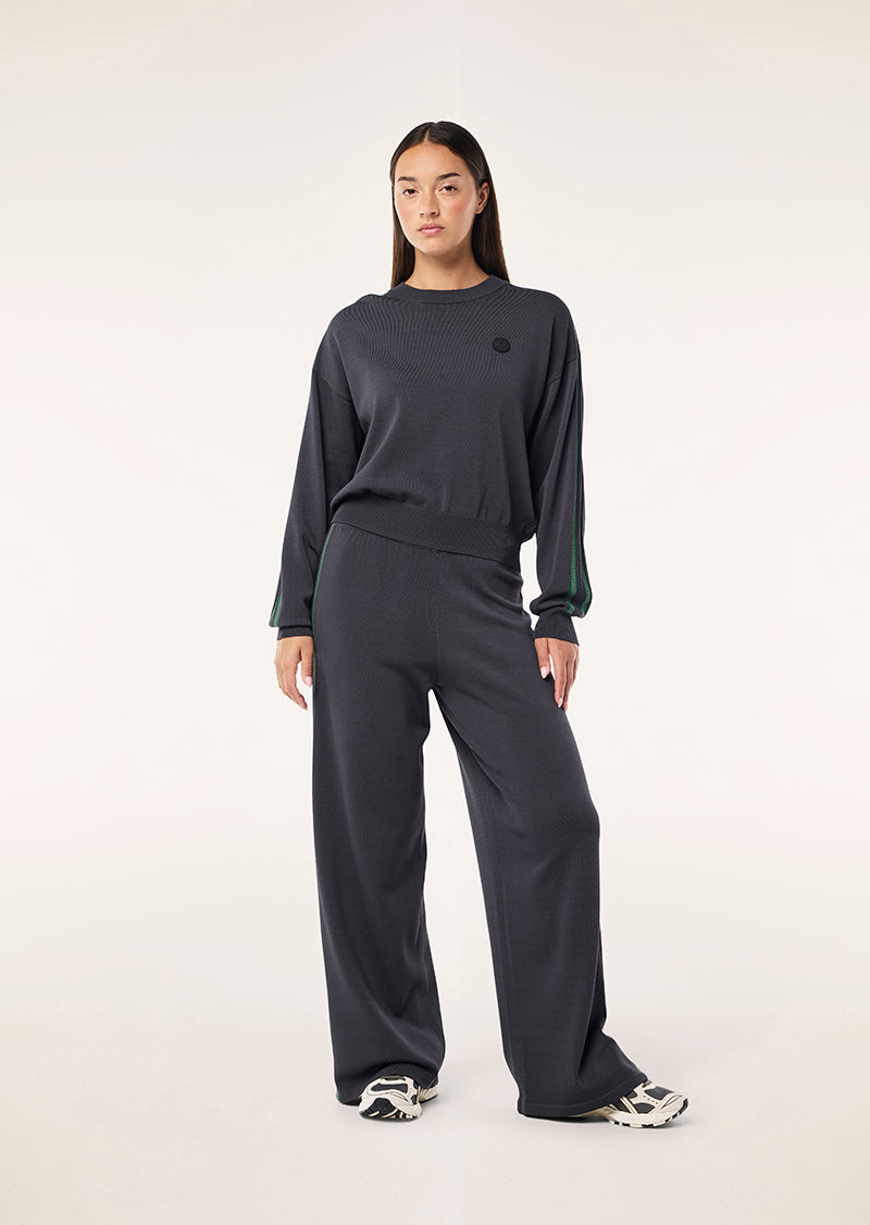 RETREAT KNIT JUMPER IN CAVIAR