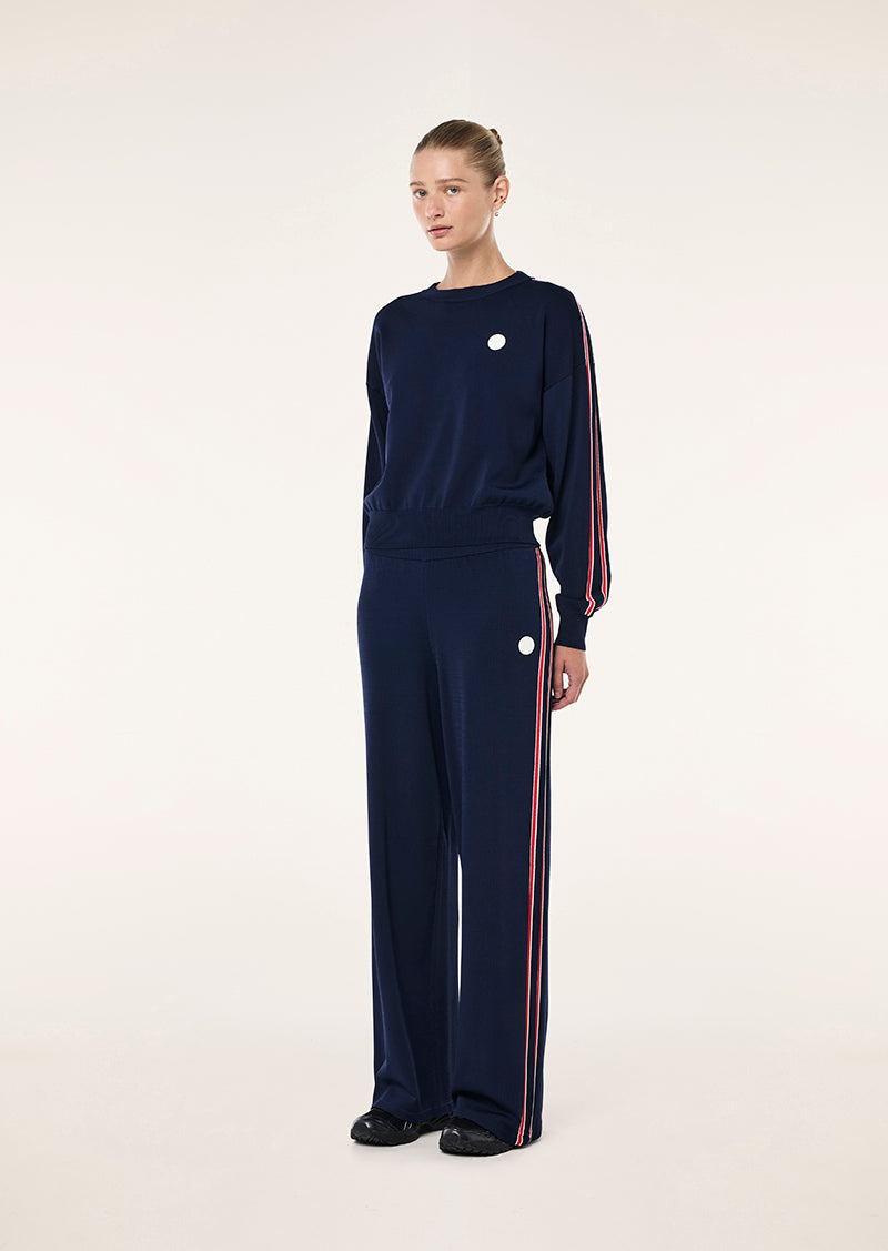 RETREAK KNIT PANT IN DARK NAVY BY P.E NATION