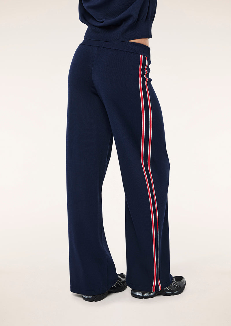 RETREAK KNIT PANT IN DARK NAVY BY P.E NATION, WOMEN'S ATHLEISURE KNIT JUMPERS