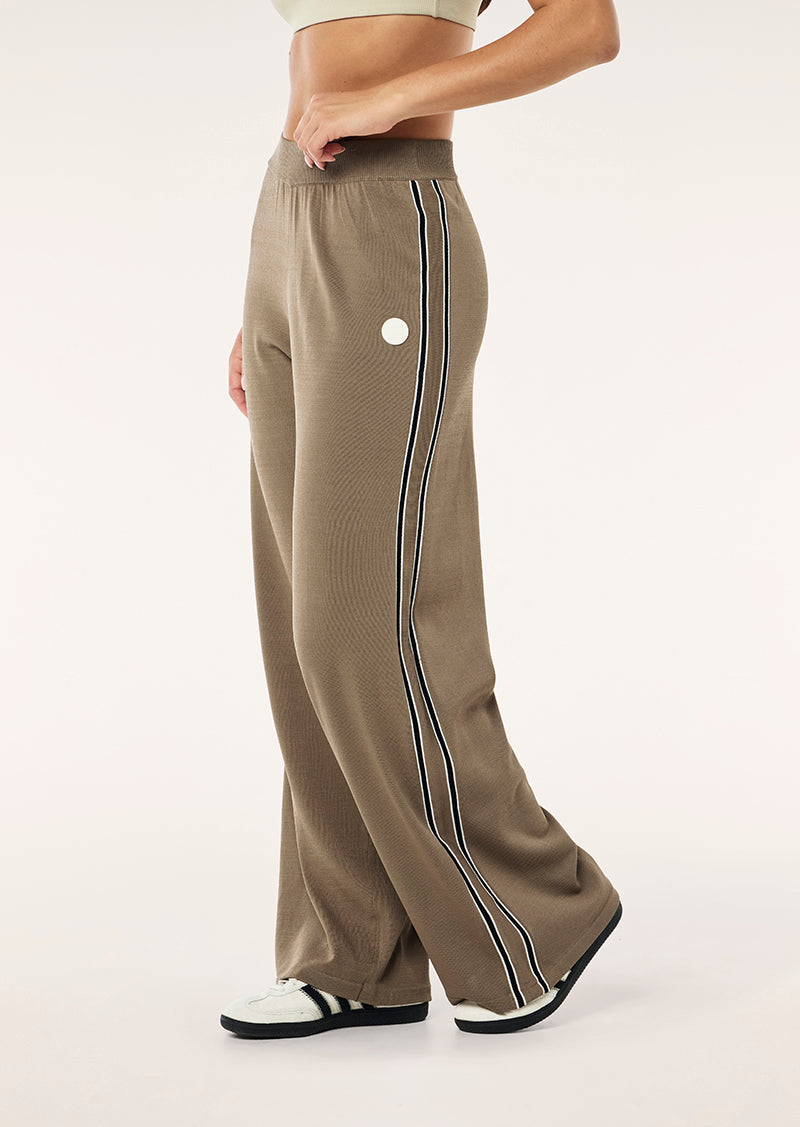 RETREAT KNIT PANT IN BURNT BISCUIT BY P.E NATION WOMENS ATHLEISURE KNIT PANT