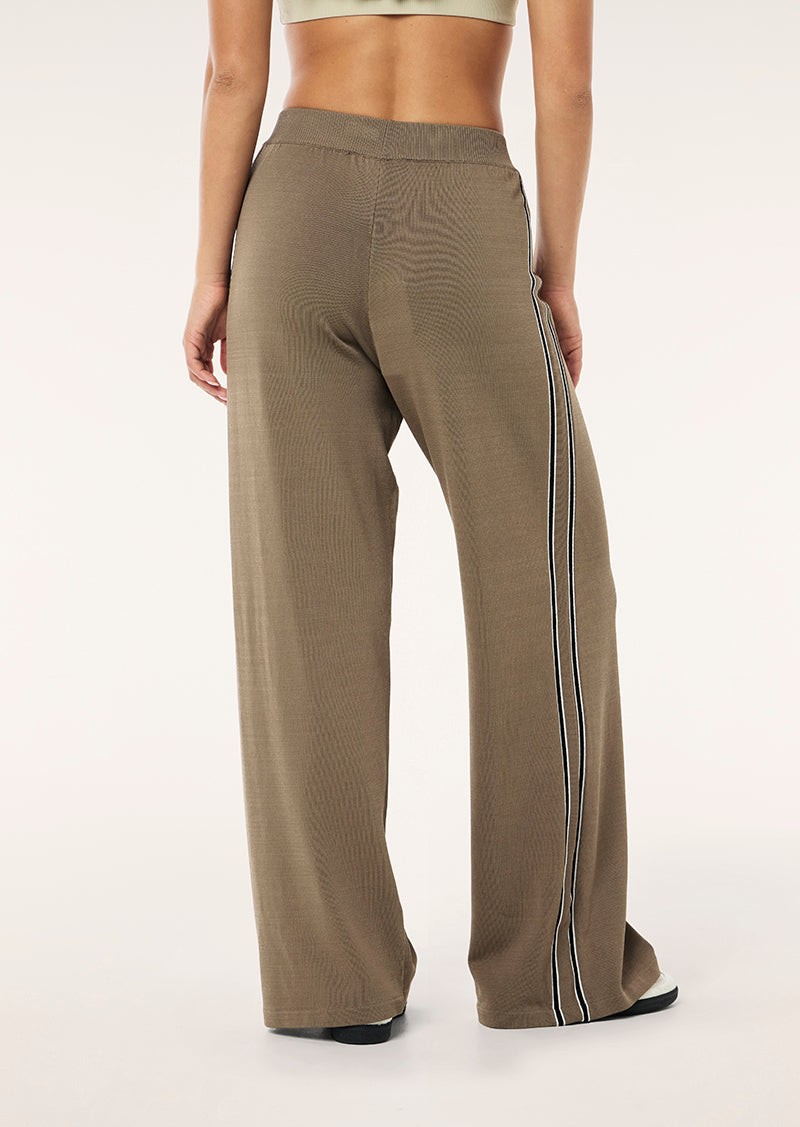 RETREAT KNIT PANT IN BURNT BISCUIT BY P.E NATION WOMENS ATHLEISURE KNIT PANT