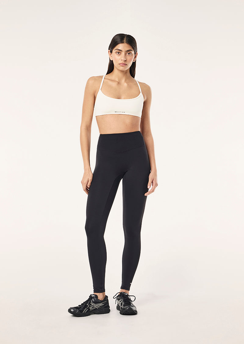 REVEAL SPORTS BRA IN WHISPER WHITE BY P.E NATION, WOMEN'S PILATES SPORTS BRAS