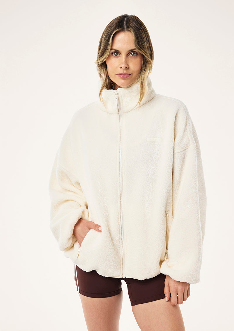 ROTATE SHERPA JACKET IN WHISPER WHITE