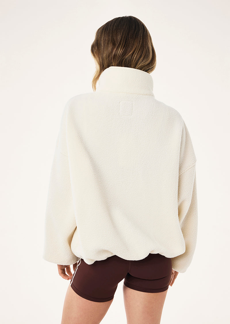 ROTATE SHERPA JACKET IN WHISPER WHITE