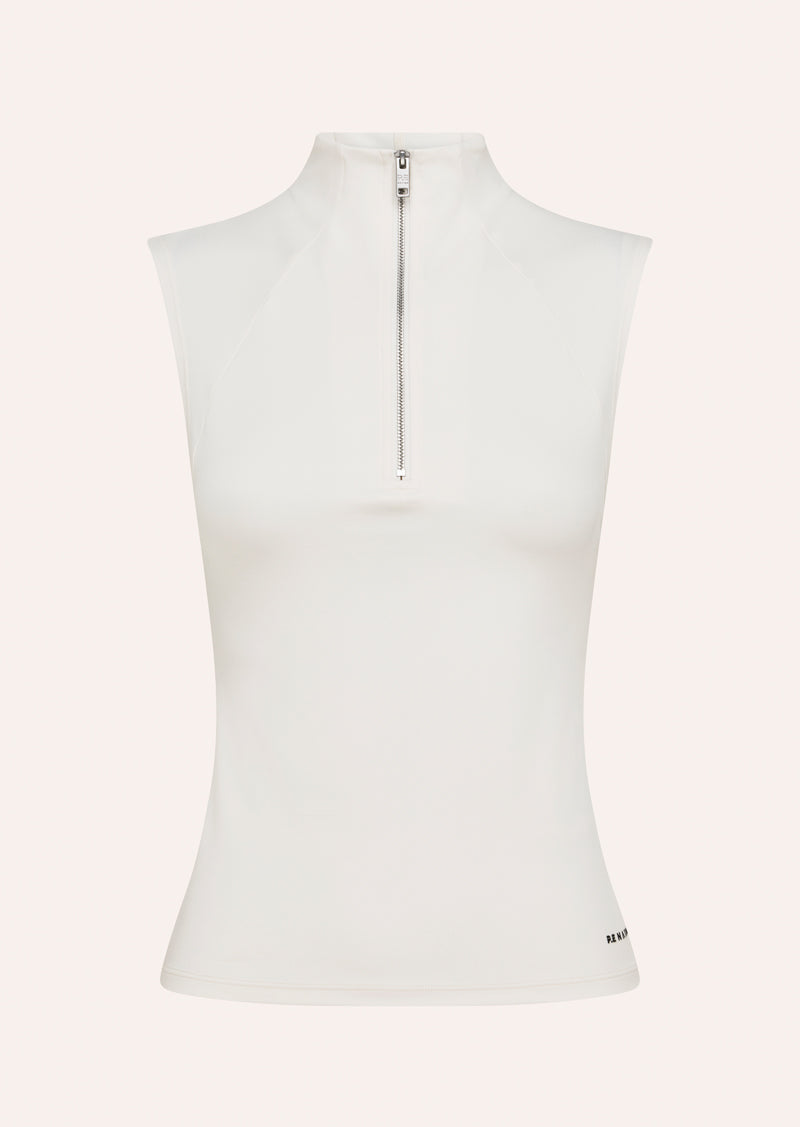 Routine Quarter Zip | Whisper White | P.E Nation