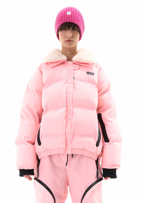 SAROMA SNOW JACKET IN PASTEL PINK